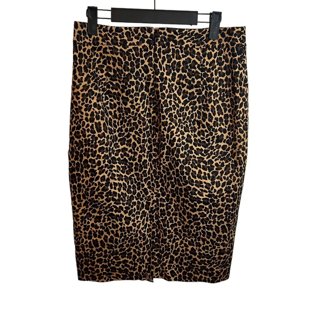 J.CREW LEOPARD NO. 2 PENCIL SKIRT - Picture 3 of 6